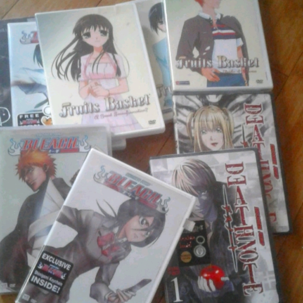 Anime DVDs Lot! Fruits Basket, Death Note, Bleach